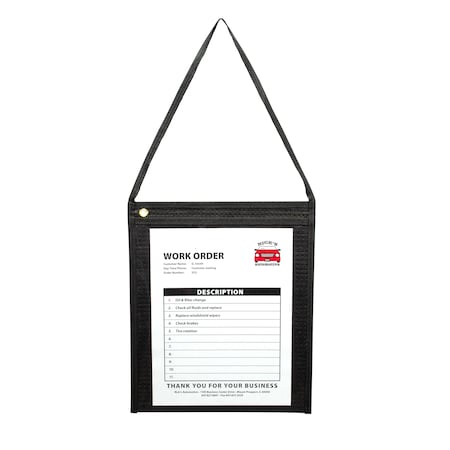 C-Line Products Hanging Shop Ticket Holder With Fabric Back, 9 x 12, PK15 74112